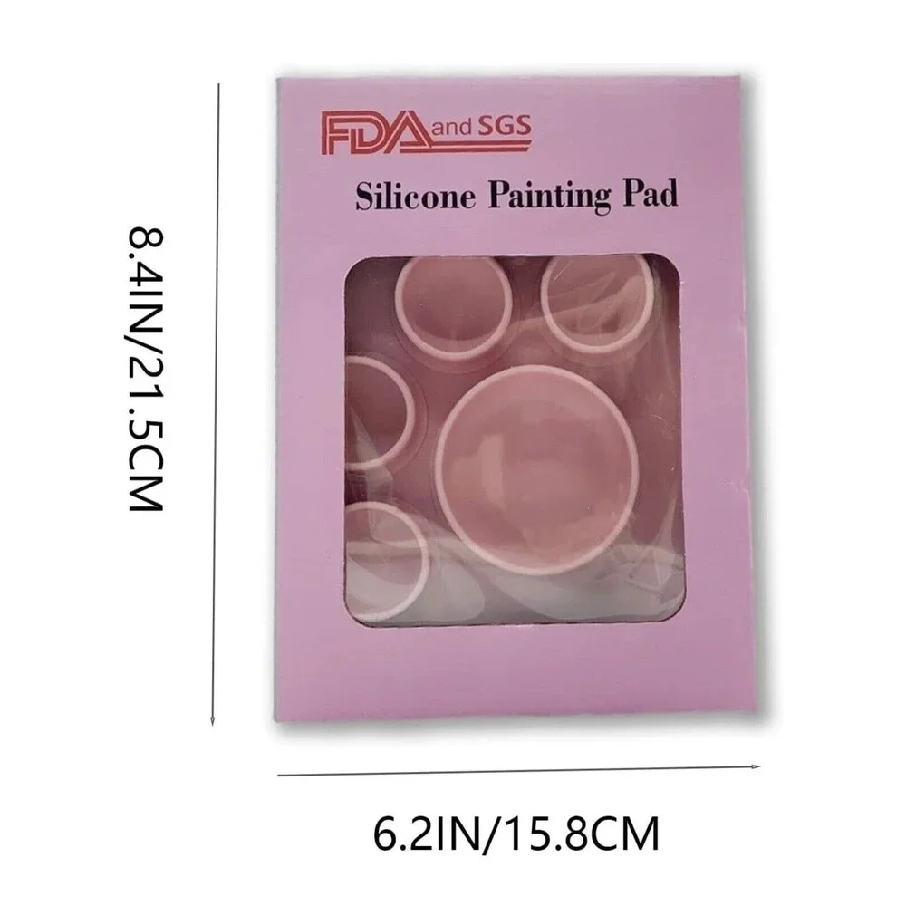 Silicone Painting Mat Large Craft Mat Paint Cup Brush Pen Holder Easy Clean Kids